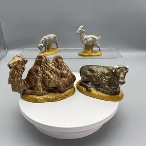Atlantic Mold Nativity Figures Camel, Cow, Goat Sheep 👀⬇️